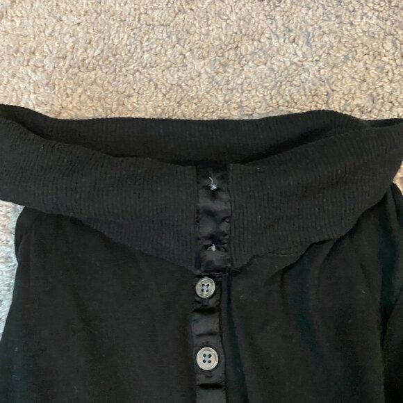 Old Navy Black Henley - Picture 3 of 4